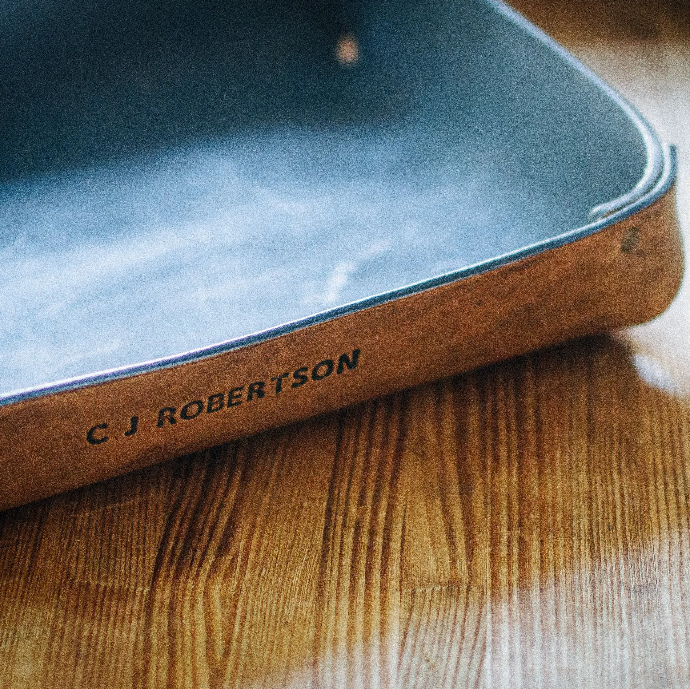 LARGE LEATHER VALET TRAY / BROWN