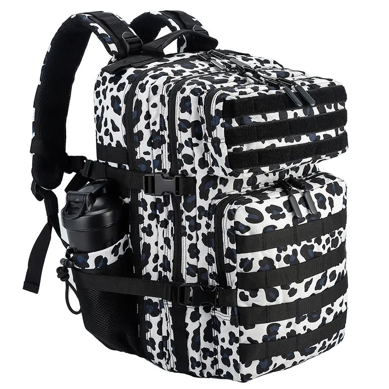LHI 45L/35L/25L Tactical Backpack for Men and Women Waterproof Athlete Gym Outdoor Bag Travel Hiking Rucksack with Bottle Holder
