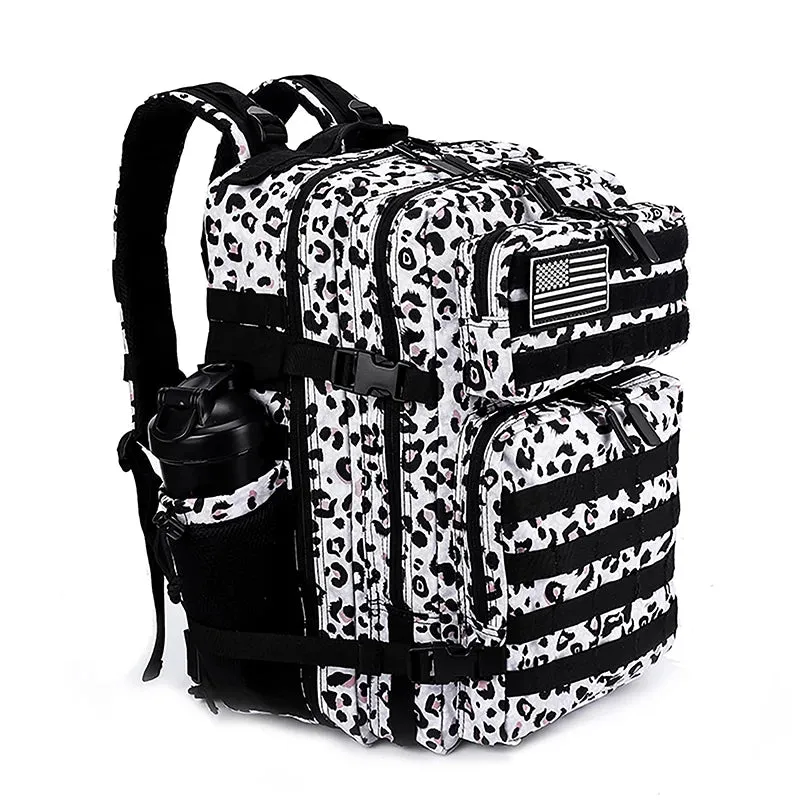 LHI 45L/35L/25L Tactical Backpack for Men and Women Waterproof Athlete Gym Outdoor Bag Travel Hiking Rucksack with Bottle Holder