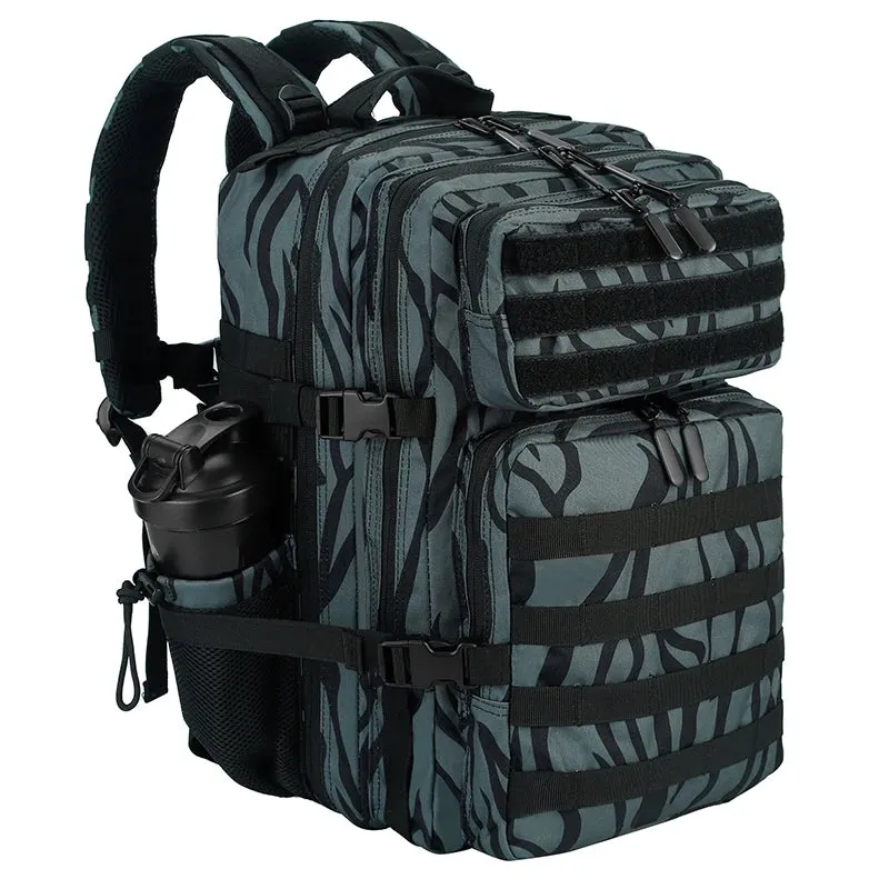 LHI 45L/35L/25L Tactical Backpack for Men and Women Waterproof Athlete Gym Outdoor Bag Travel Hiking Rucksack with Bottle Holder