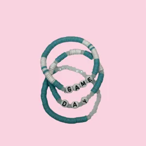 Light Blue Game Day Youth Bracelet Set