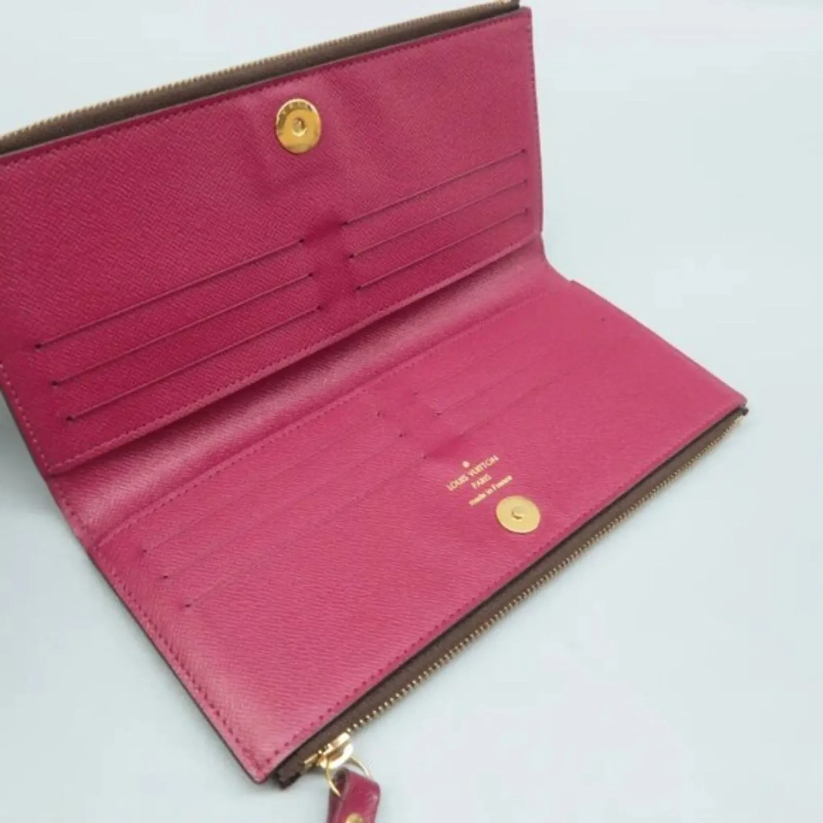 Louis Vuitton Adèle Brown Canvas Wallet