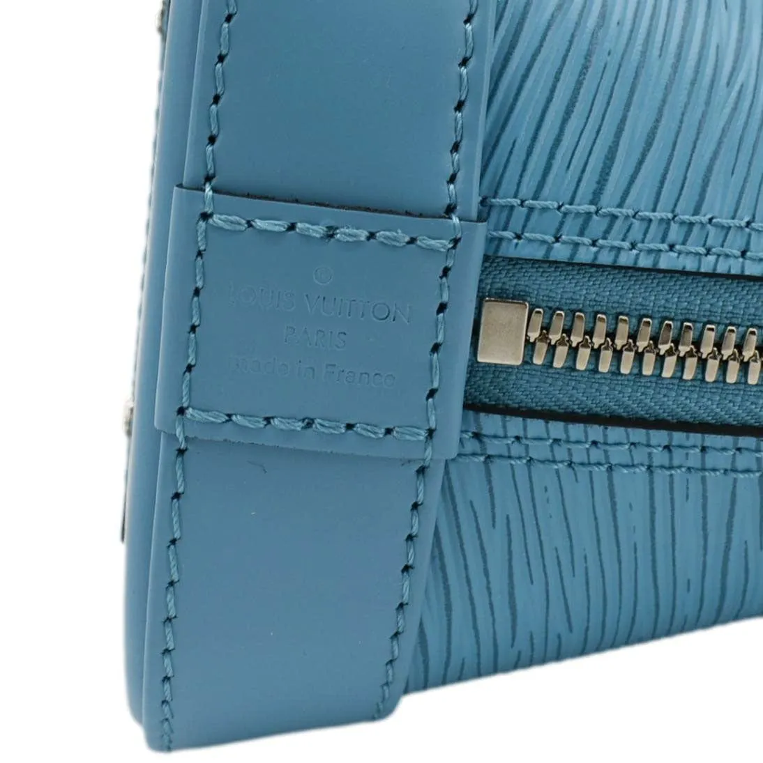 LOUIS VUITTON Alma BB Jacquard Epi Leather Crossbody Bag Light Blue