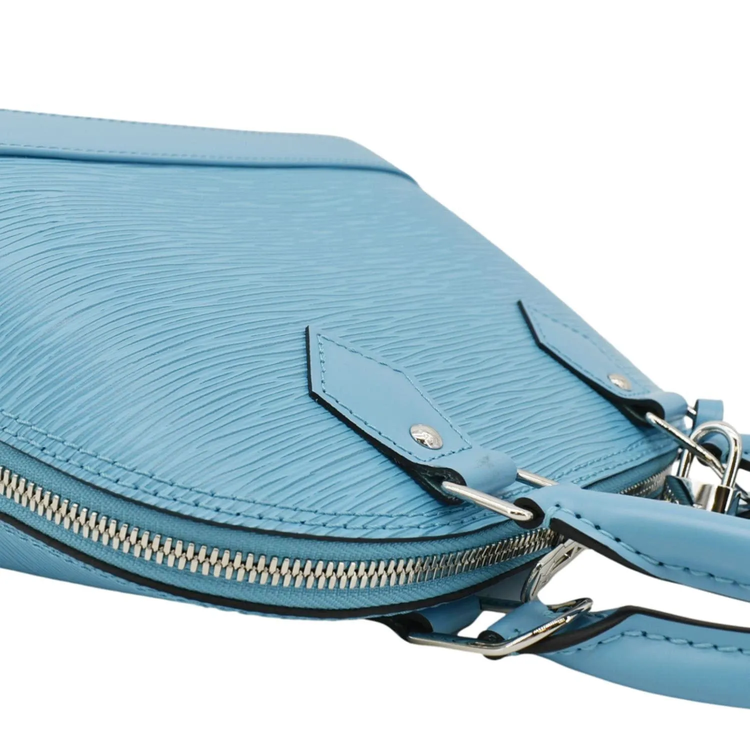 LOUIS VUITTON Alma BB Jacquard Epi Leather Crossbody Bag Light Blue