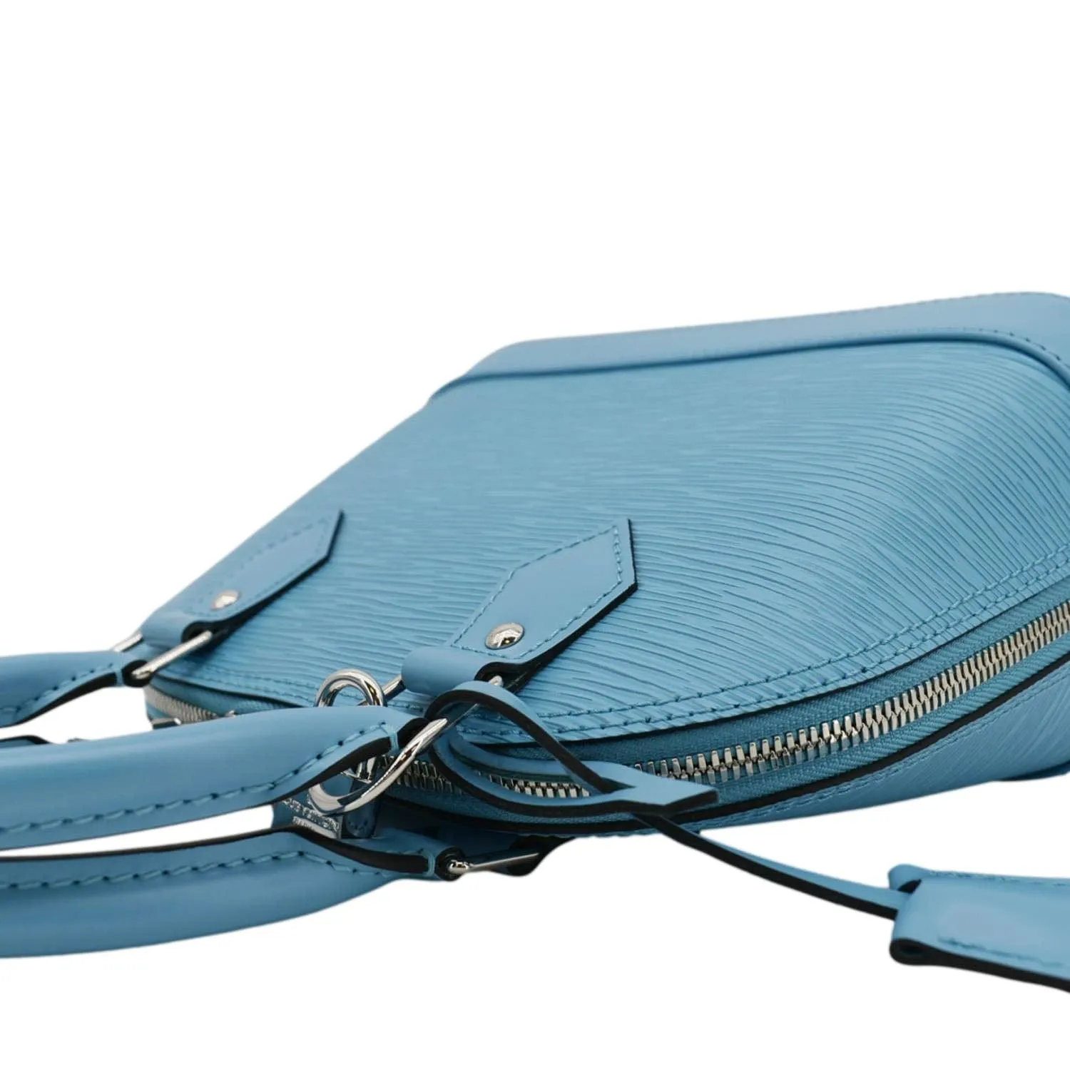 LOUIS VUITTON Alma BB Jacquard Epi Leather Crossbody Bag Light Blue