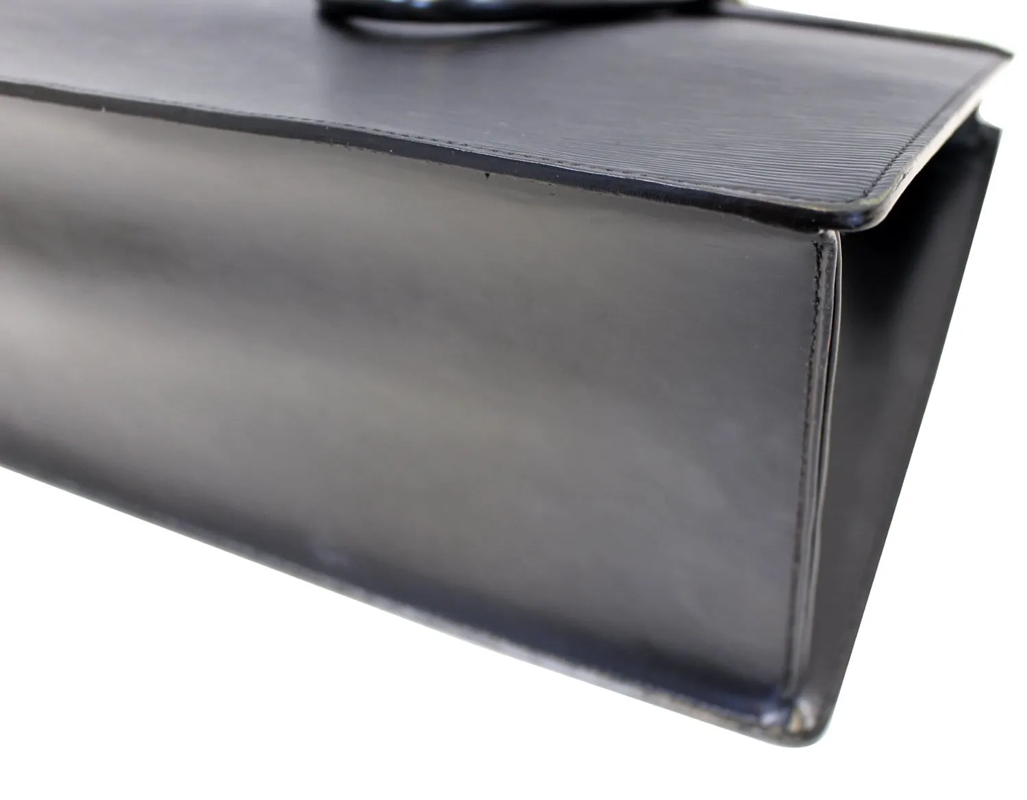 LOUIS VUITTON Black Epi Leather Riviera Satchel Bag