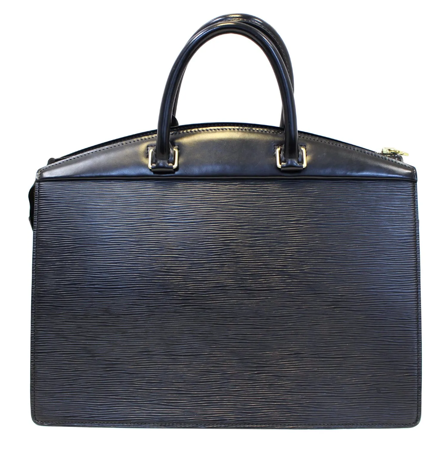 LOUIS VUITTON Black Epi Leather Riviera Satchel Bag