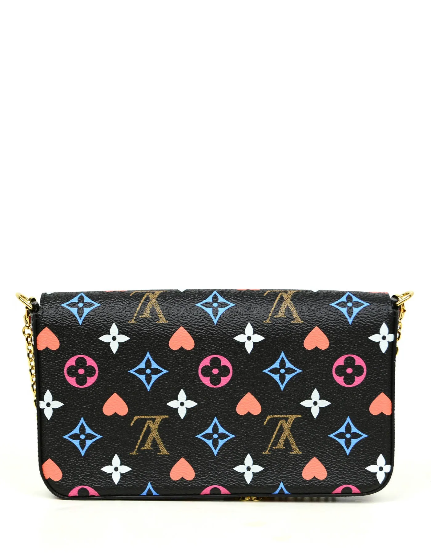 Louis Vuitton Black Game On Felicie Chain Wallet Crossbody Bag