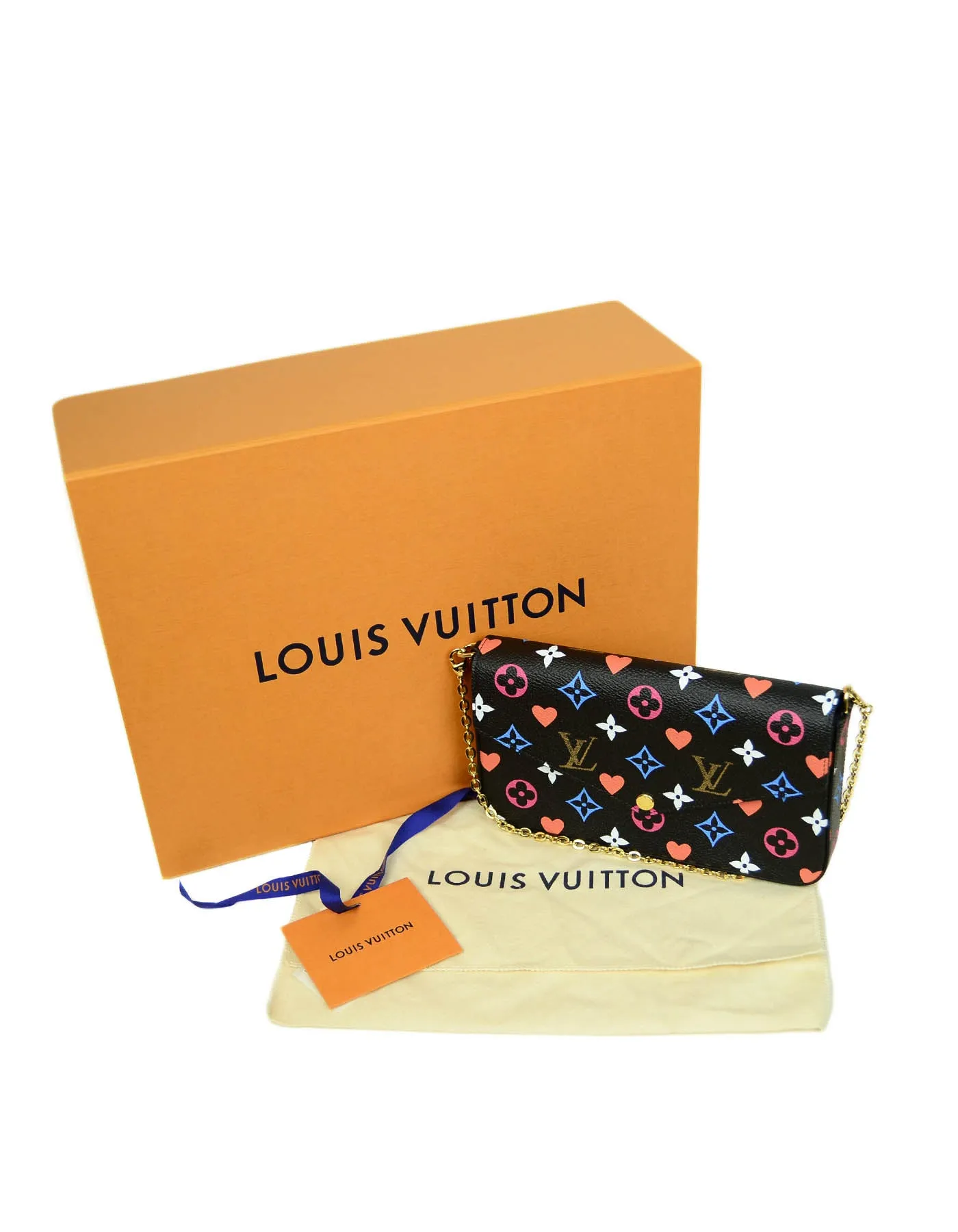 Louis Vuitton Black Game On Felicie Chain Wallet Crossbody Bag