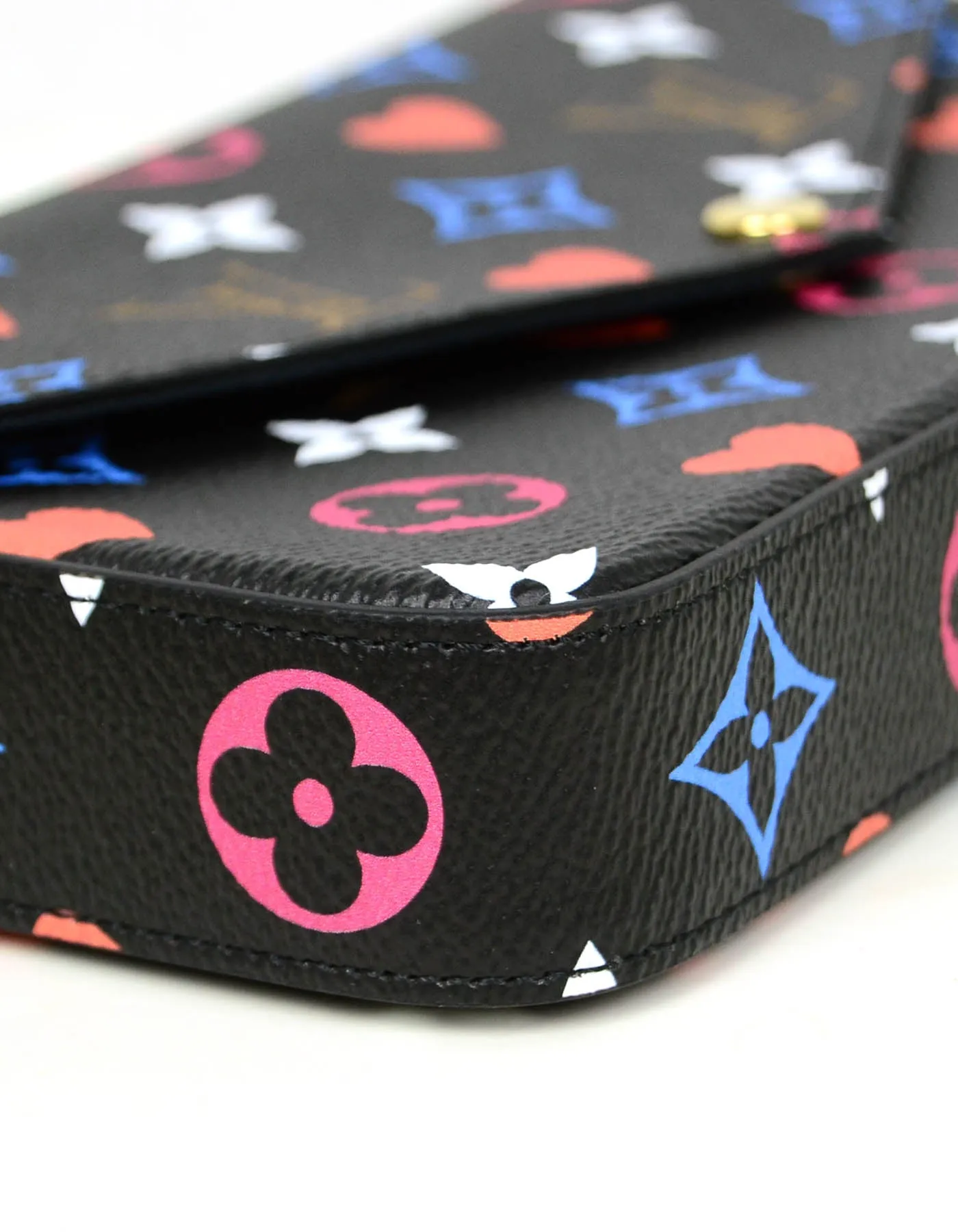 Louis Vuitton Black Game On Felicie Chain Wallet Crossbody Bag