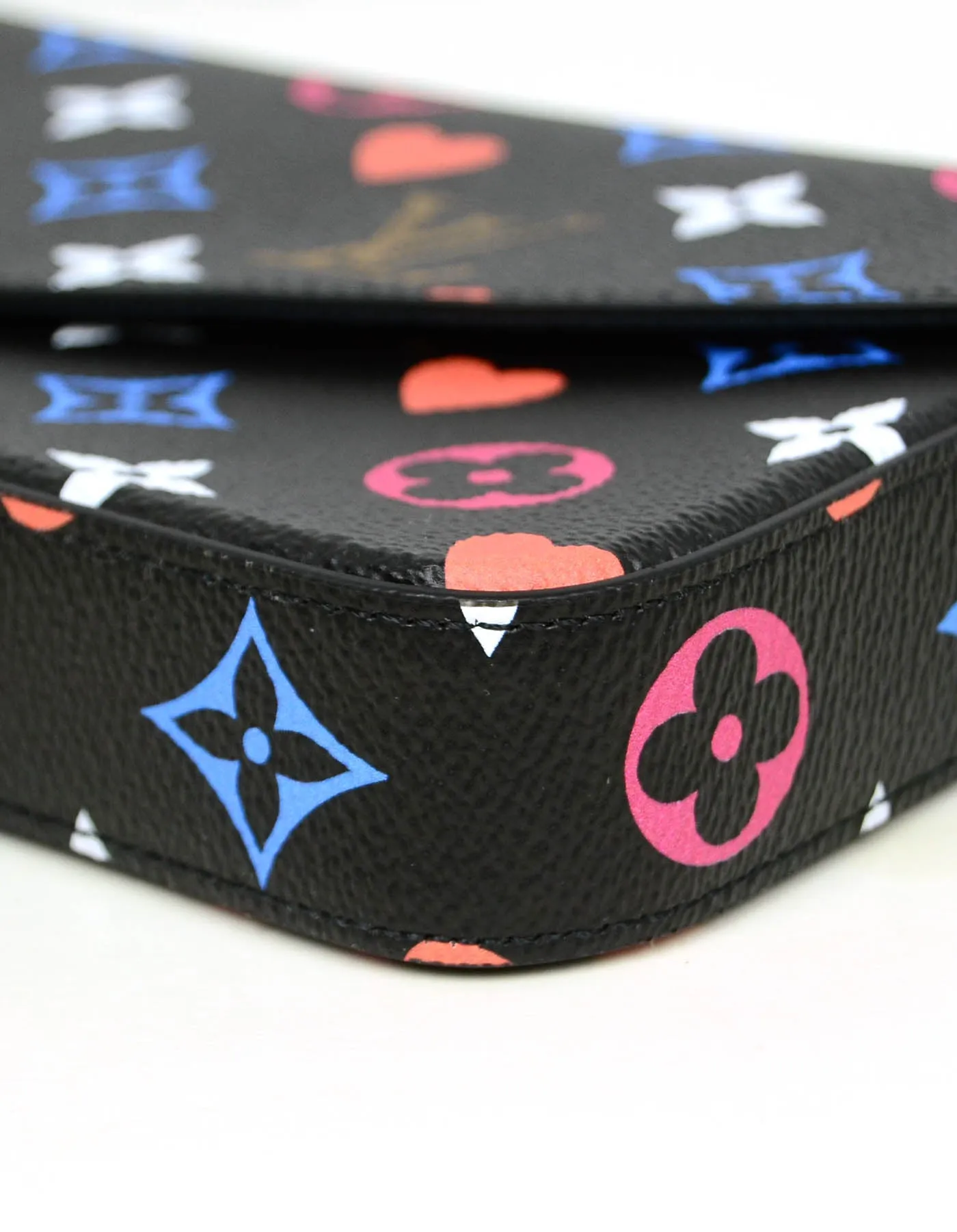 Louis Vuitton Black Game On Felicie Chain Wallet Crossbody Bag