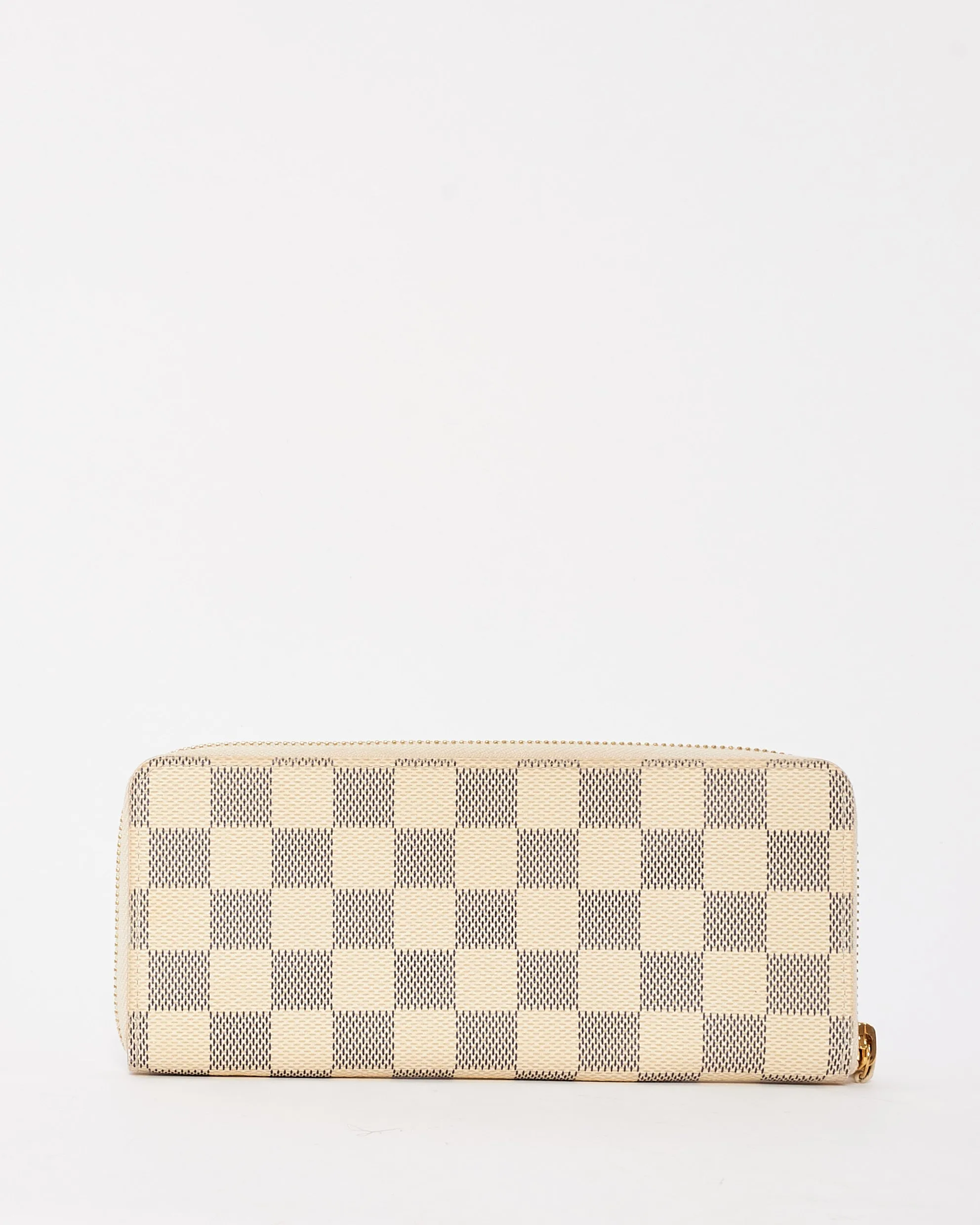 Louis Vuitton Damier Azur Canvas Clemence Zippy Wallet