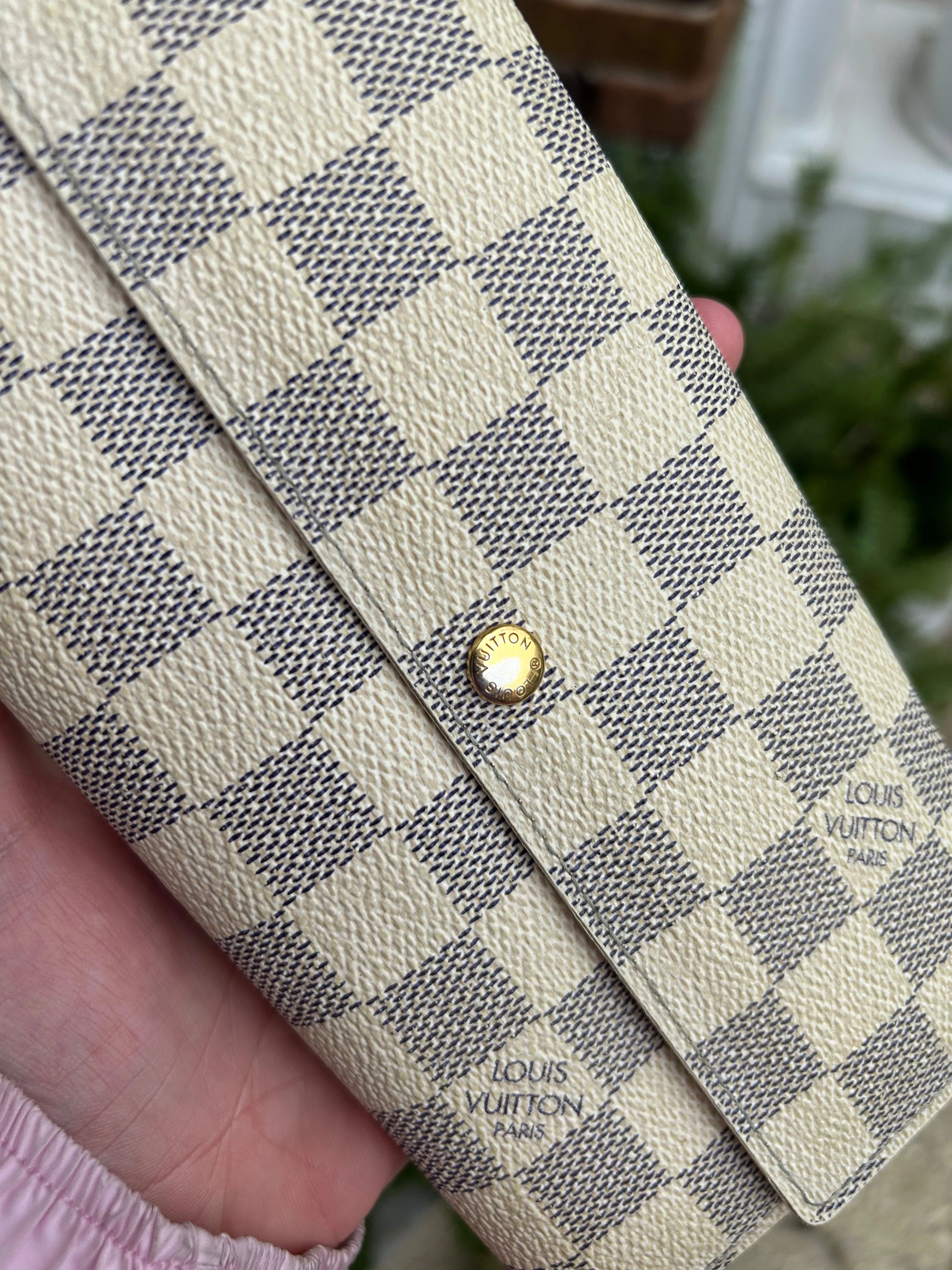 Louis Vuitton Damier Azur Canvas Sarah Wallet