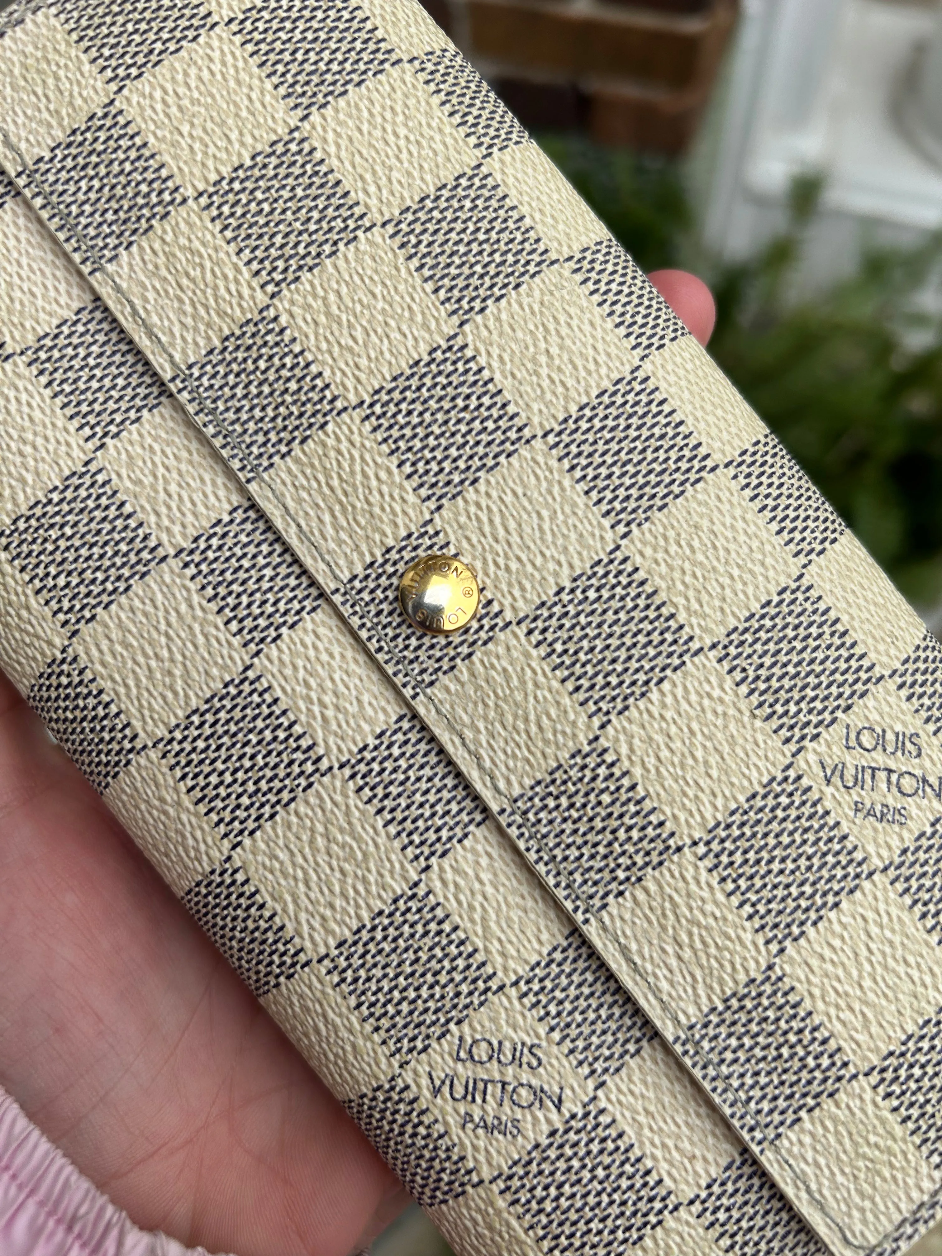 Louis Vuitton Damier Azur Canvas Sarah Wallet
