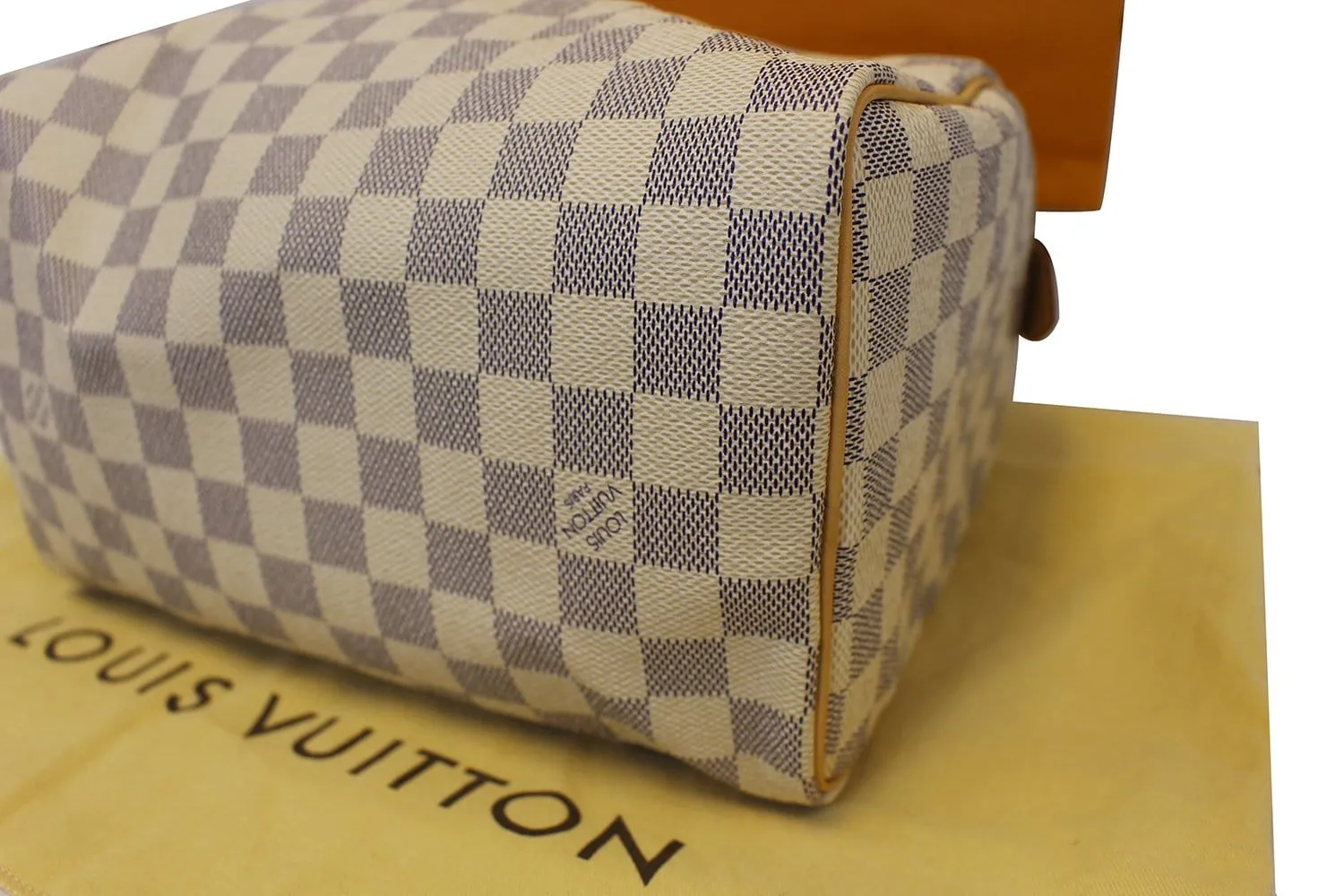 LOUIS VUITTON Damier Azur Speedy 25 Satchel Bag