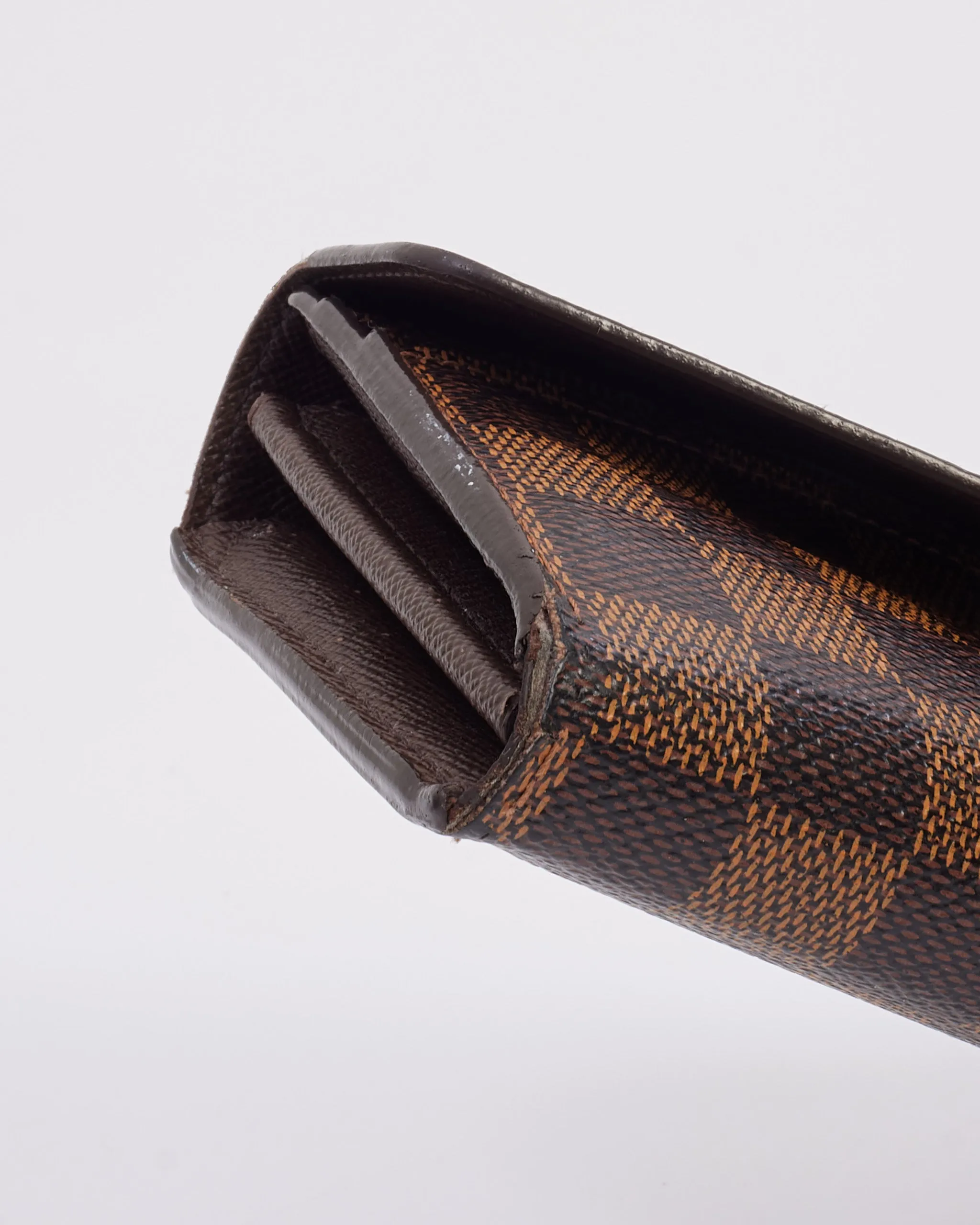 Louis Vuitton Damier Ebene Canvas Sarah Wallet
