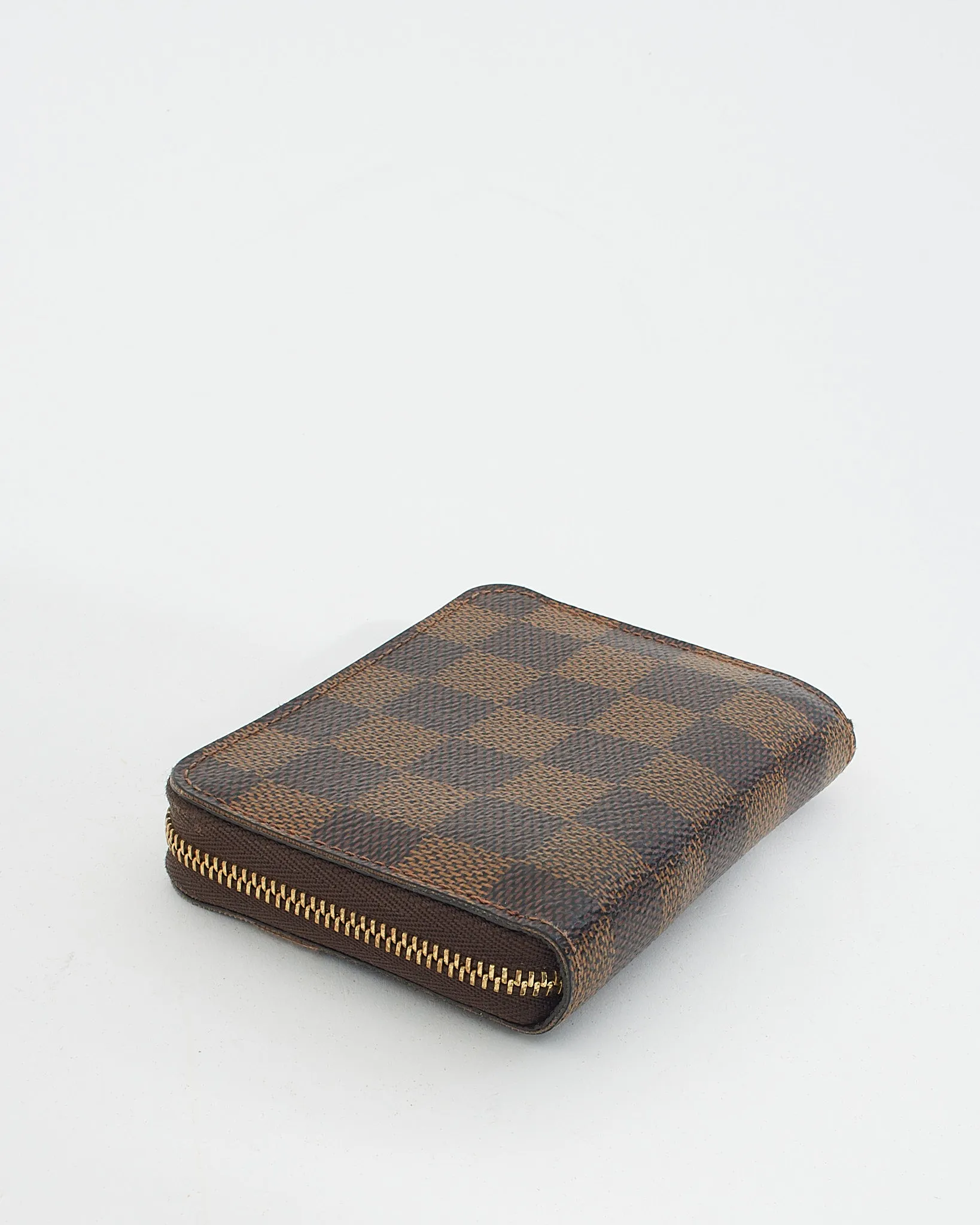 Louis Vuitton Damier Ebene Canvas Small Zippy Wallet