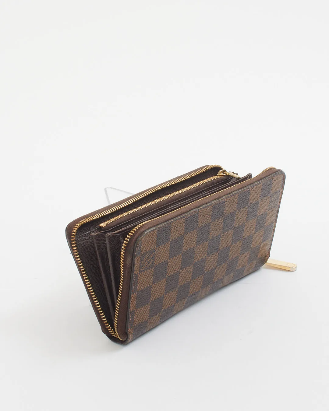 Louis Vuitton Damier Ebene Canvas Zippy Wallet