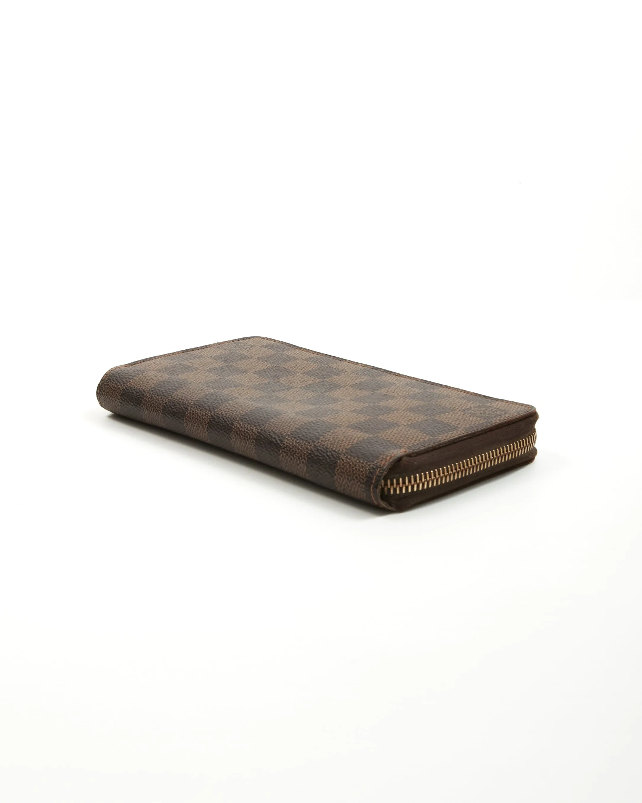 Louis Vuitton Damier Ebene Canvas Zippy Wallet