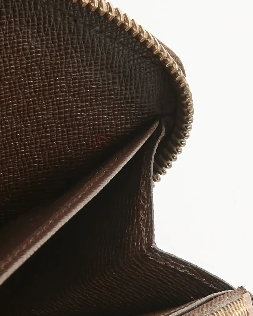 Louis Vuitton Damier Ebene Canvas Zippy Wallet