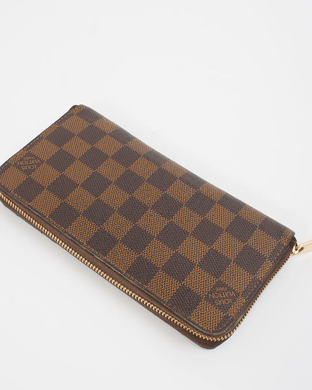 Louis Vuitton Damier Ebene Canvas Zippy Wallet
