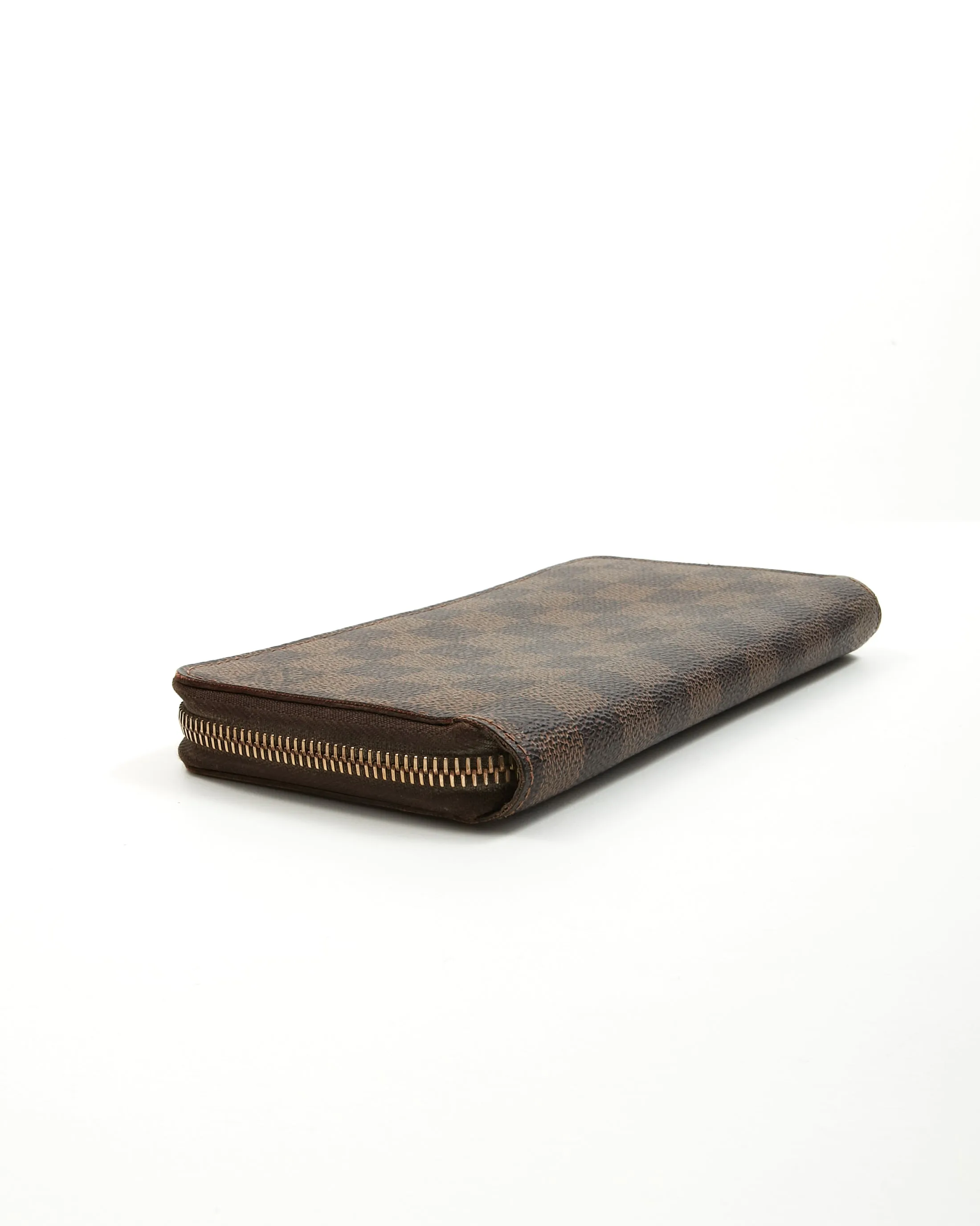 Louis Vuitton Damier Ebene Canvas Zippy Wallet