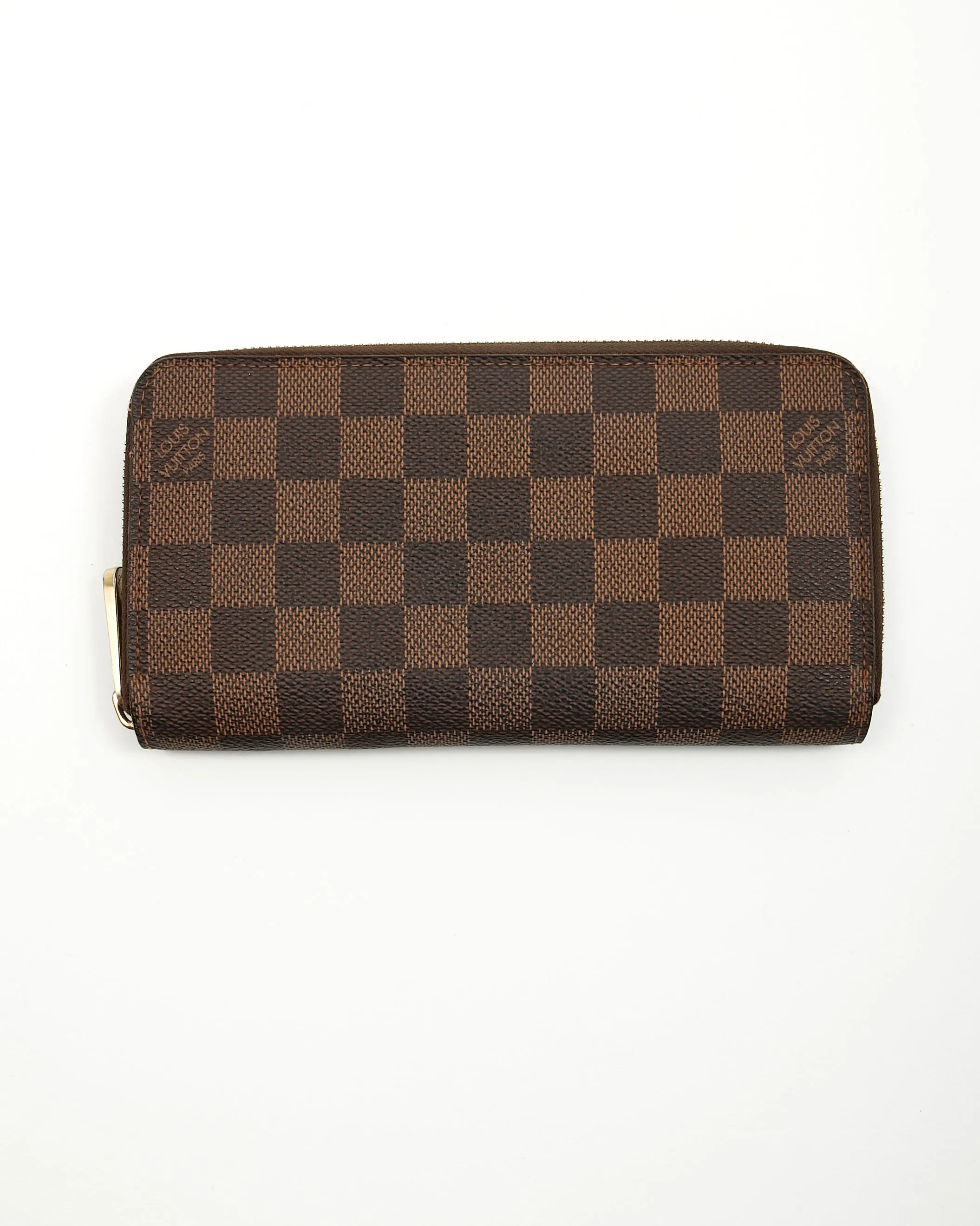 Louis Vuitton Damier Ebene Canvas Zippy Wallet