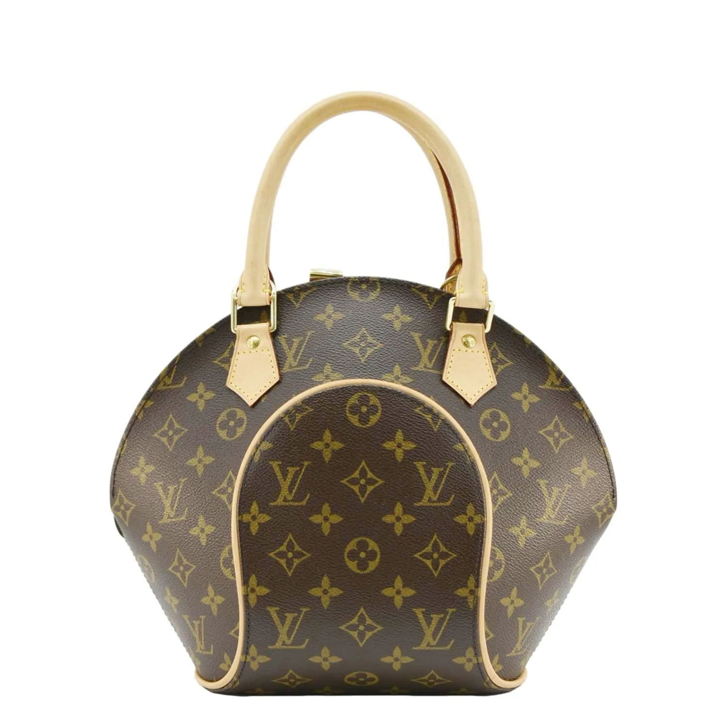 LOUIS VUITTON Ellipse PM Monogram Canvas Satchel Bag Brown