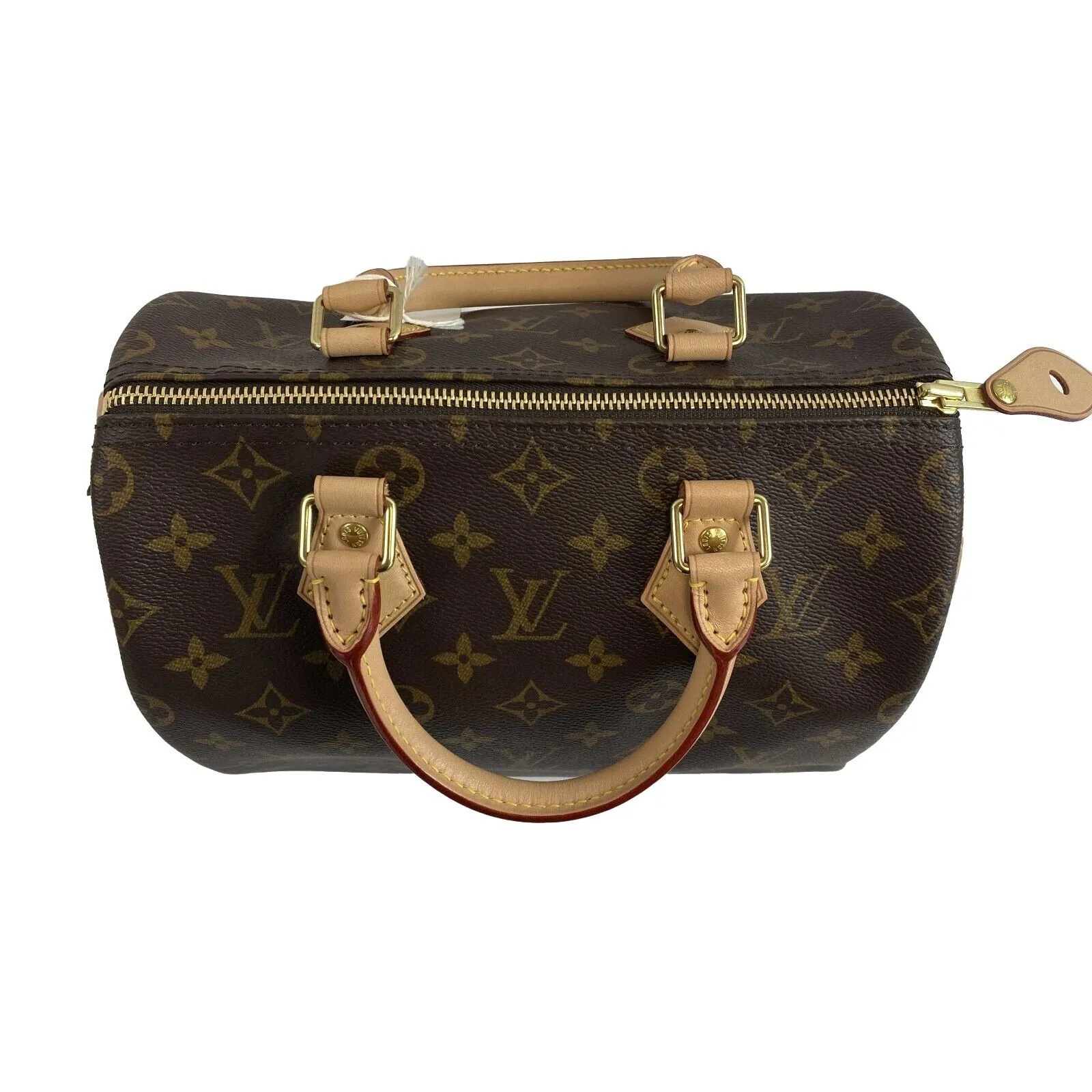 Louis Vuitton - Excellent - Speedy 25 - Brown Monogram Coated Canvas Satchel