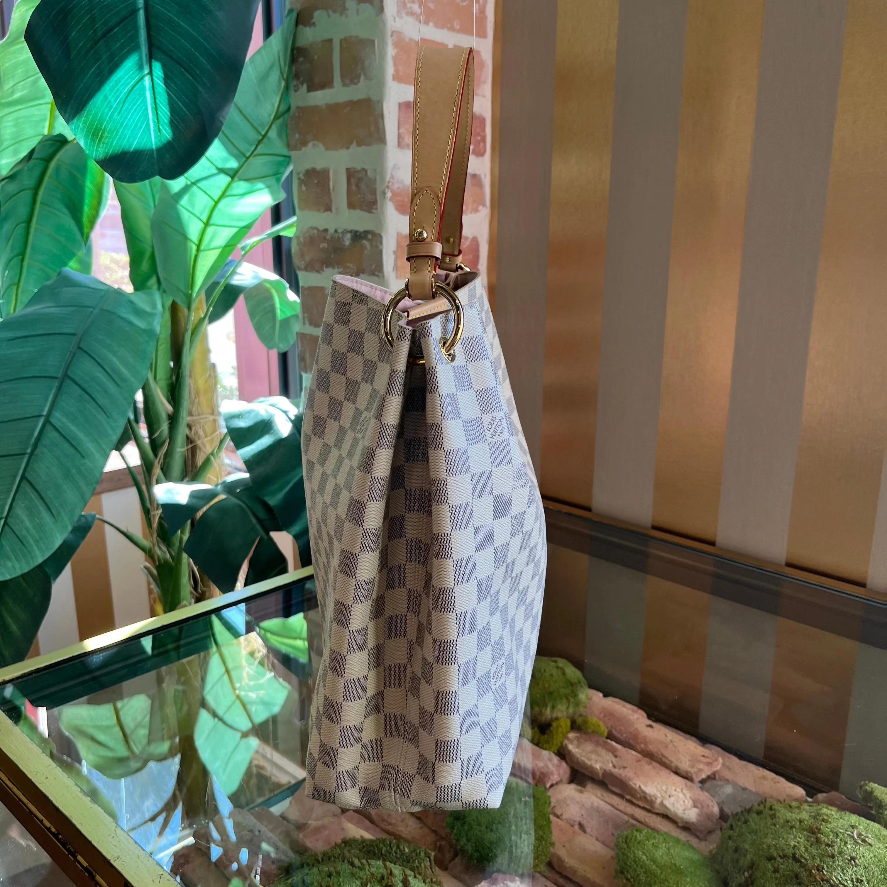 LOUIS VUITTON Graceful MM Damier Azur