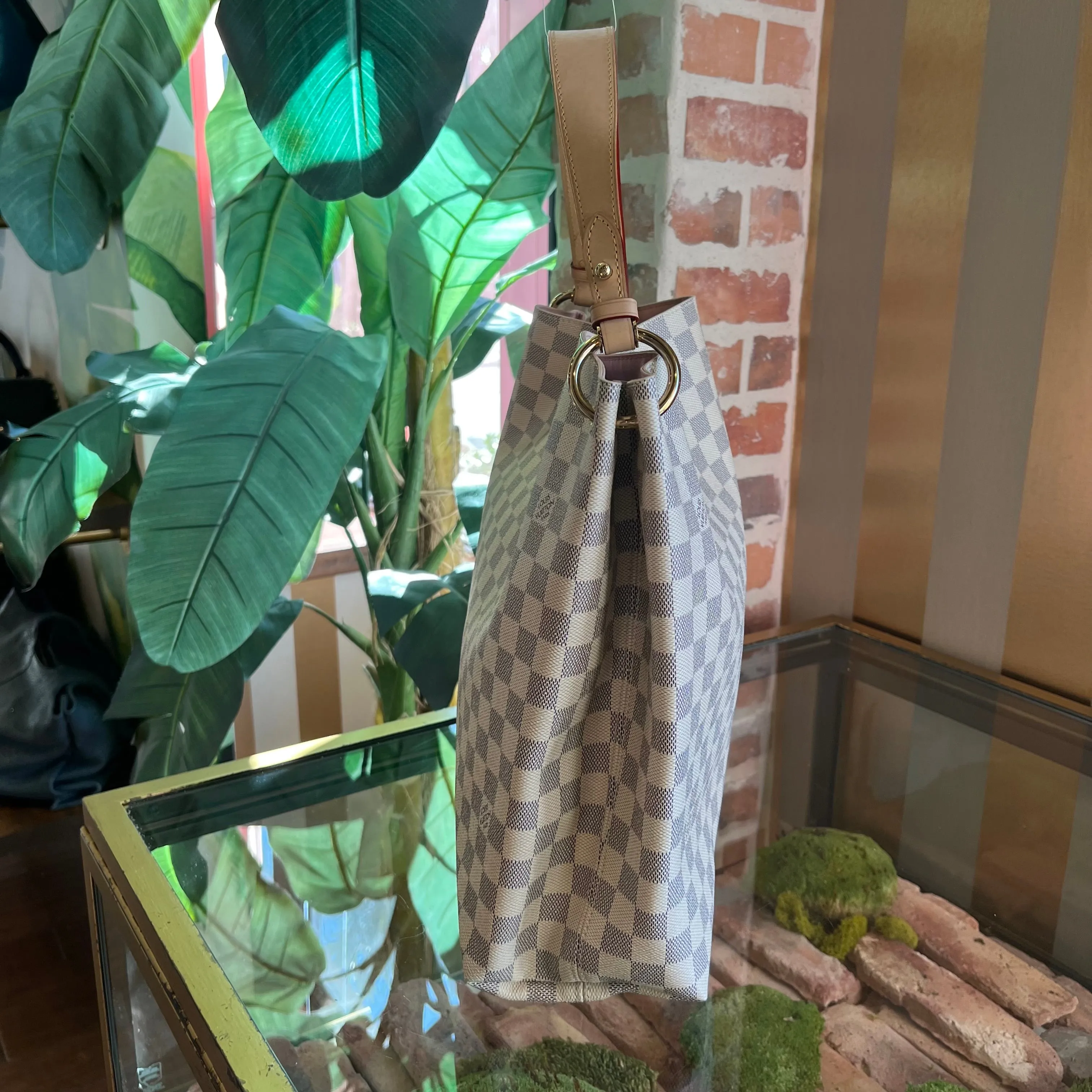LOUIS VUITTON Graceful MM Damier Azur