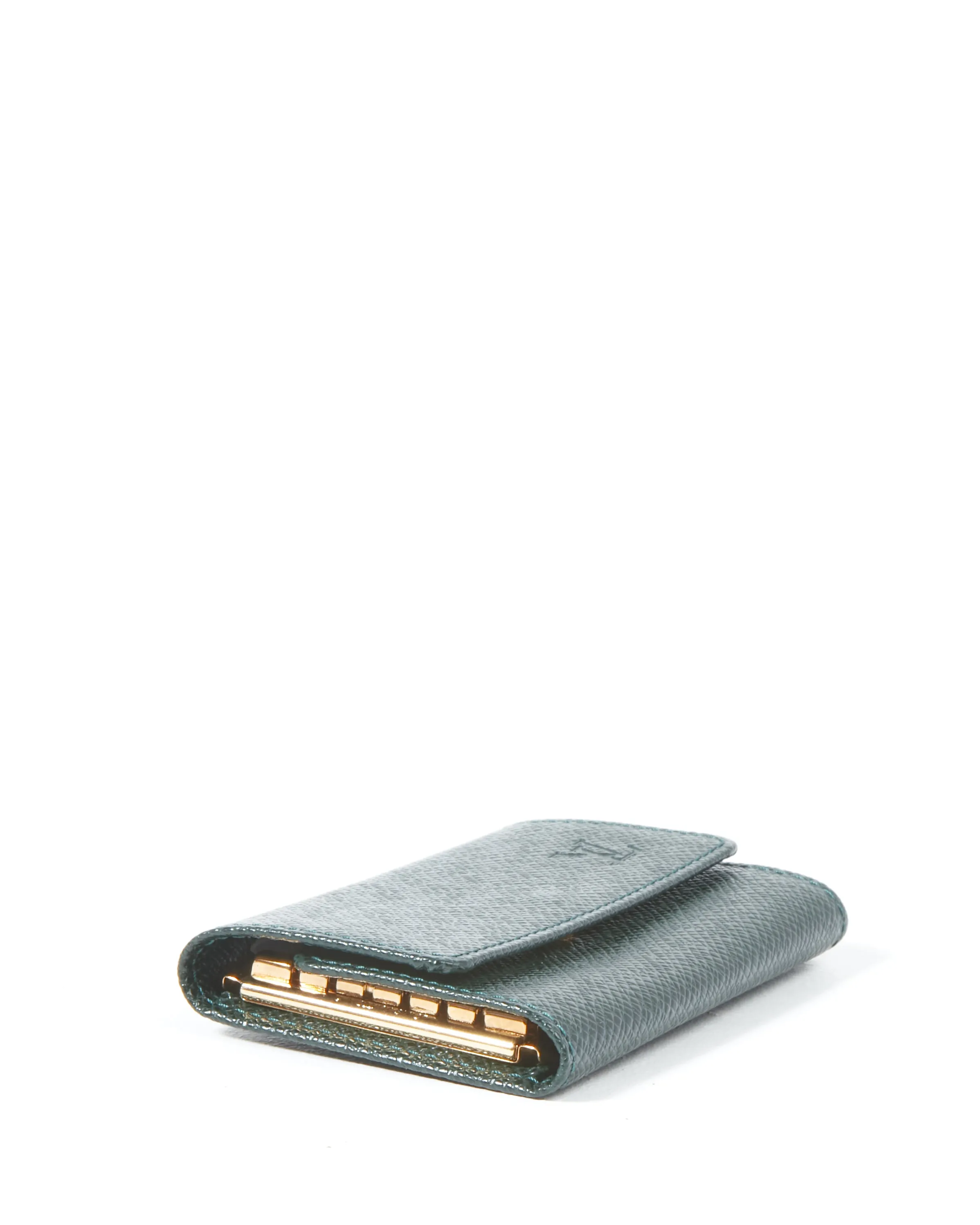 Louis Vuitton Hunter Green Taiga Leather Key Holder