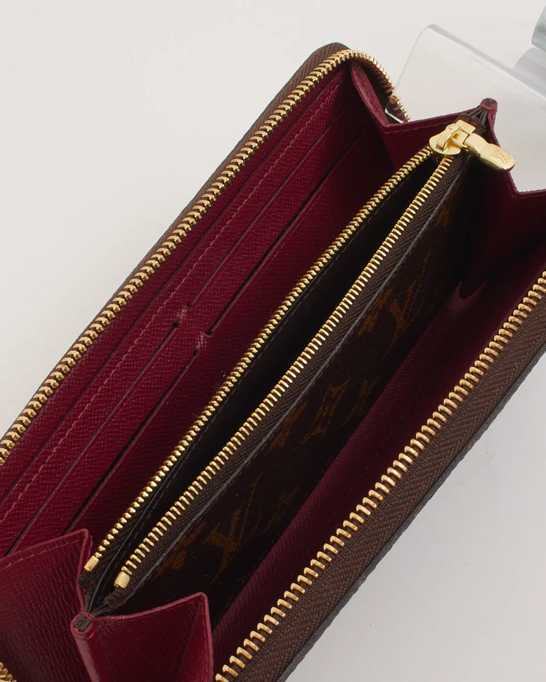 Louis Vuitton Monogram Canvas Clemence Zippy Wallet