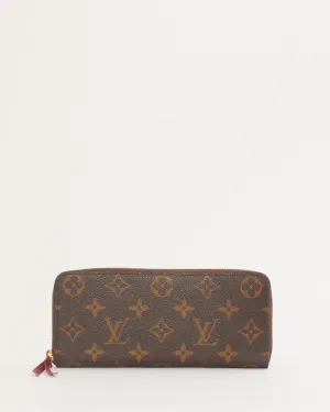Louis Vuitton Monogram Canvas Clemence Zippy Wallet
