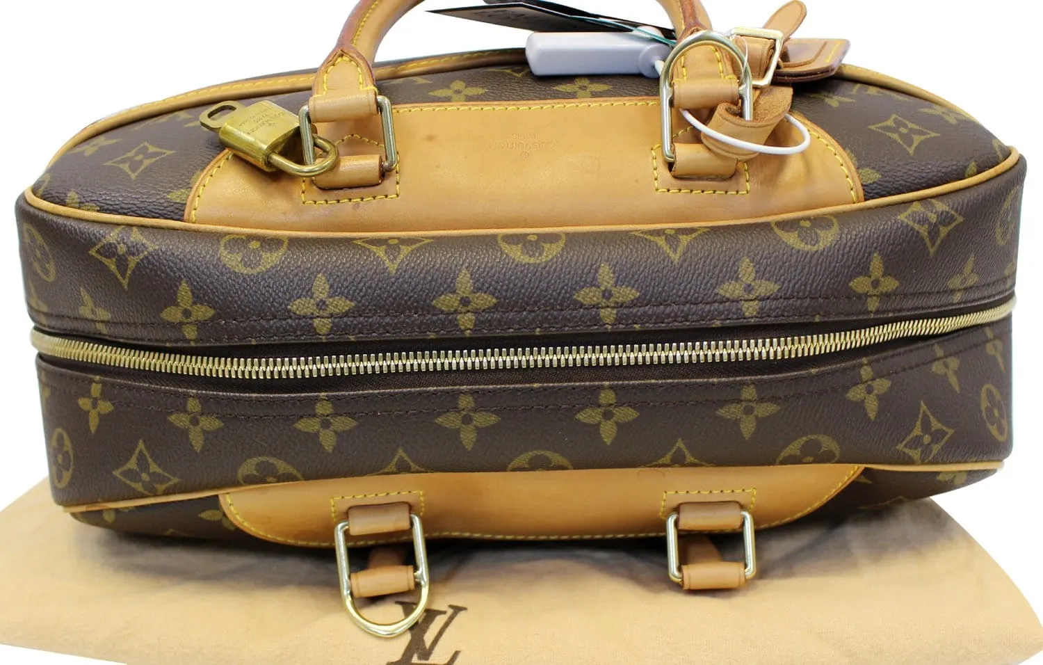LOUIS VUITTON Monogram Canvas Deauville Boston Satchel Bag