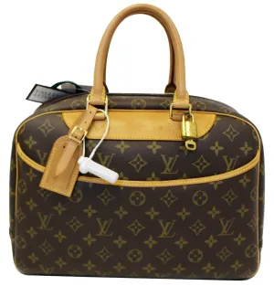 LOUIS VUITTON Monogram Canvas Deauville Boston Satchel Bag
