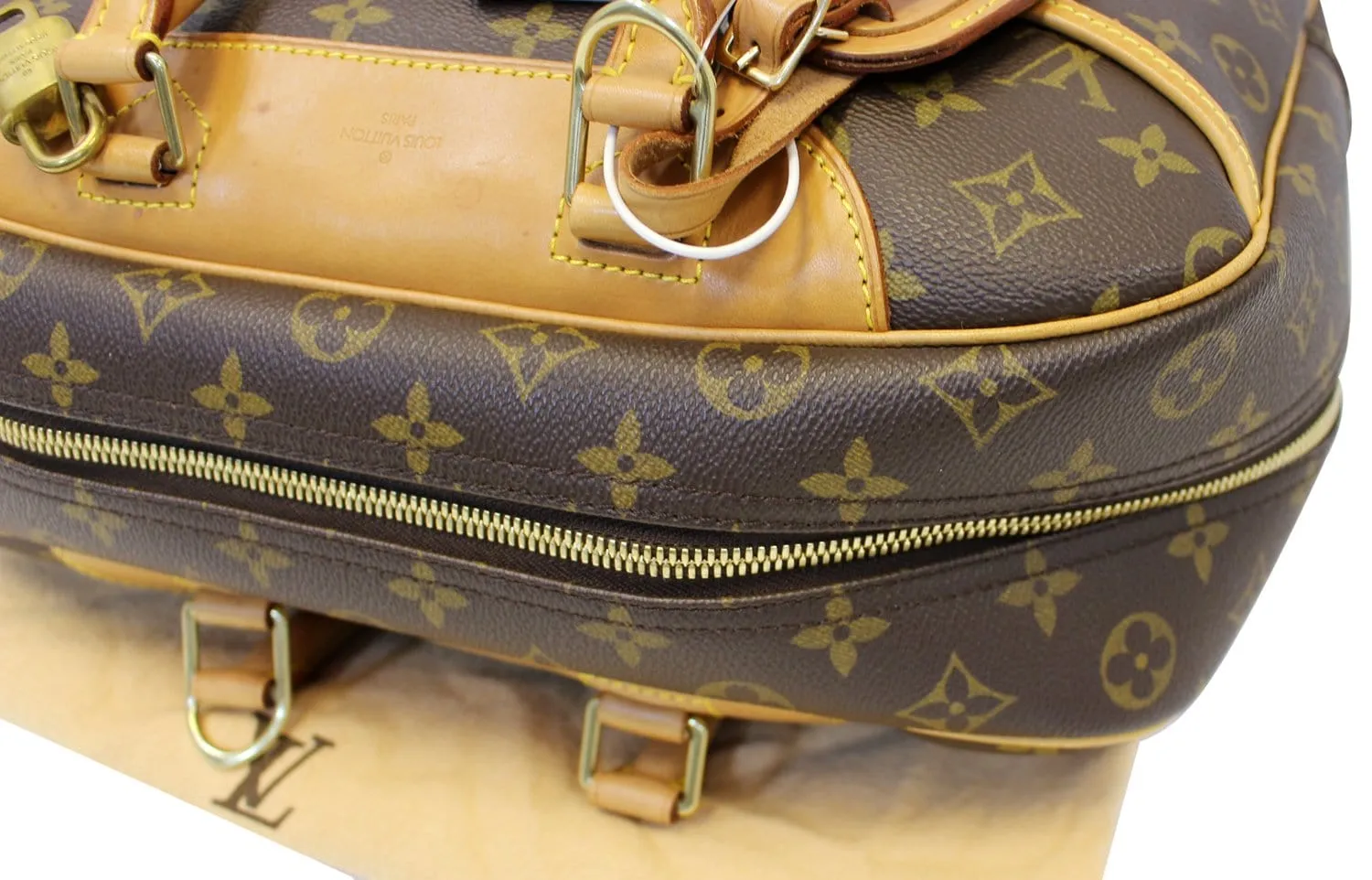 LOUIS VUITTON Monogram Canvas Deauville Boston Satchel Bag