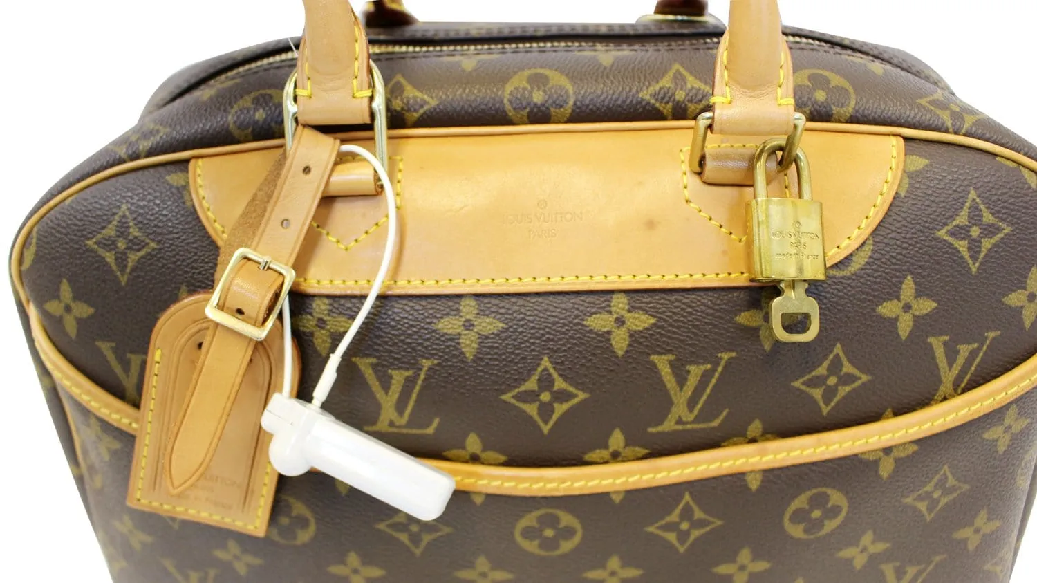 LOUIS VUITTON Monogram Canvas Deauville Boston Satchel Bag