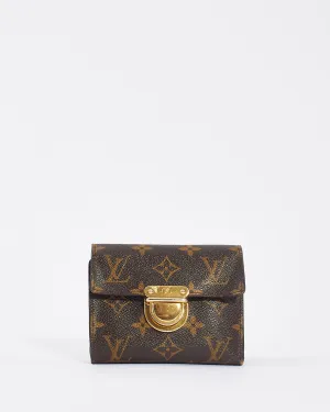 Louis Vuitton Monogram Canvas Joey Pushlock Compact Wallet