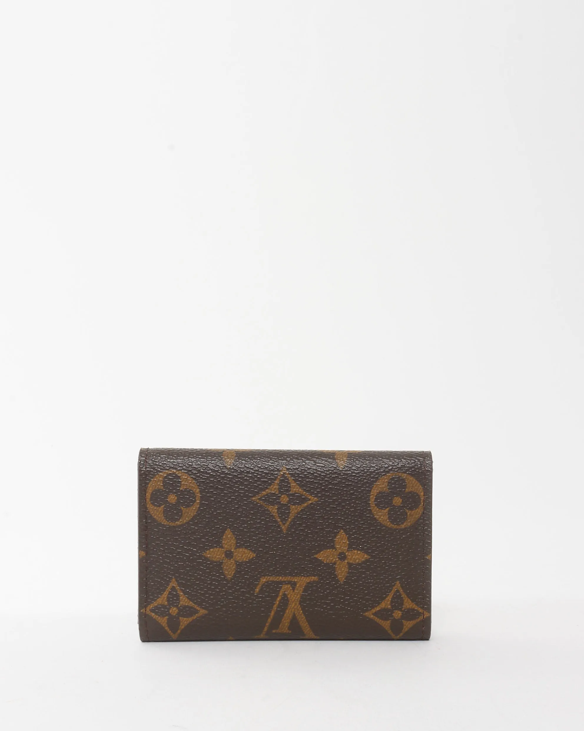Louis Vuitton Monogram Coated Canvas & Fuchsia 6 Key Holder