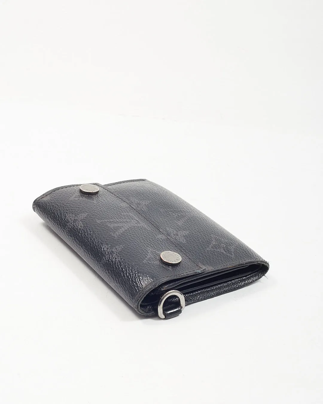 Louis Vuitton Monogram Eclipse Canvas Chain Fold Wallet