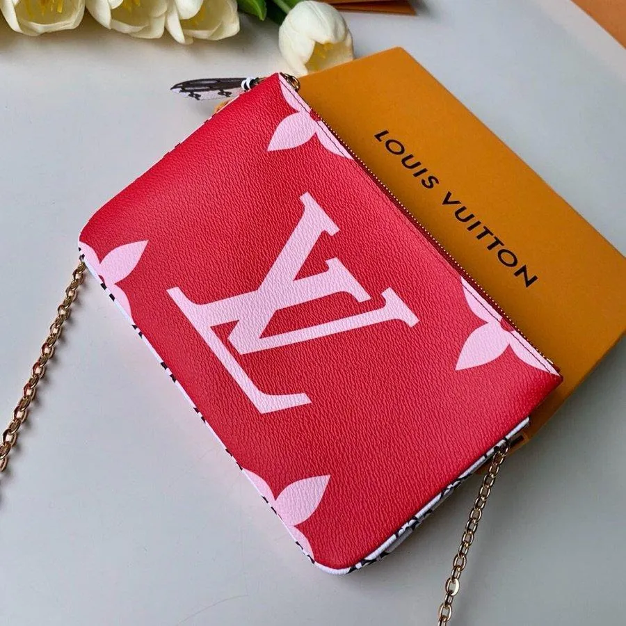 Louis Vuitton Monogram Giant Double zip pochette