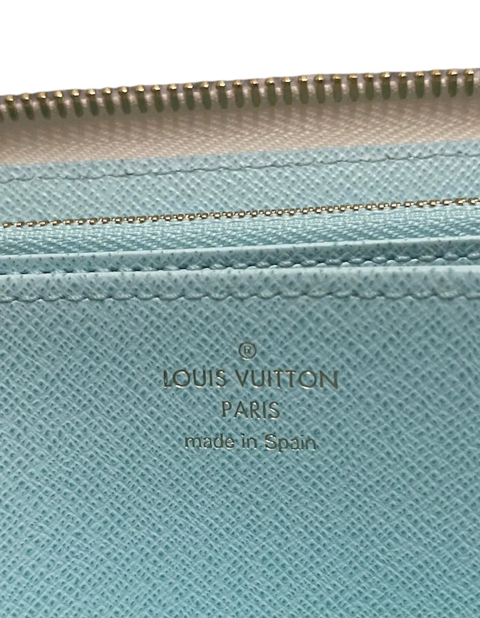 Louis Vuitton NEW Blue Monogram Giant By The Pool Zippy Wallet