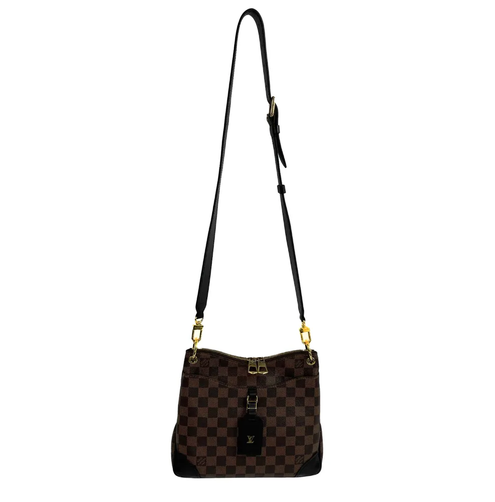 Louis Vuitton - Odéon PM Shoulder Crossbody - Damier Ebene Brown Black
