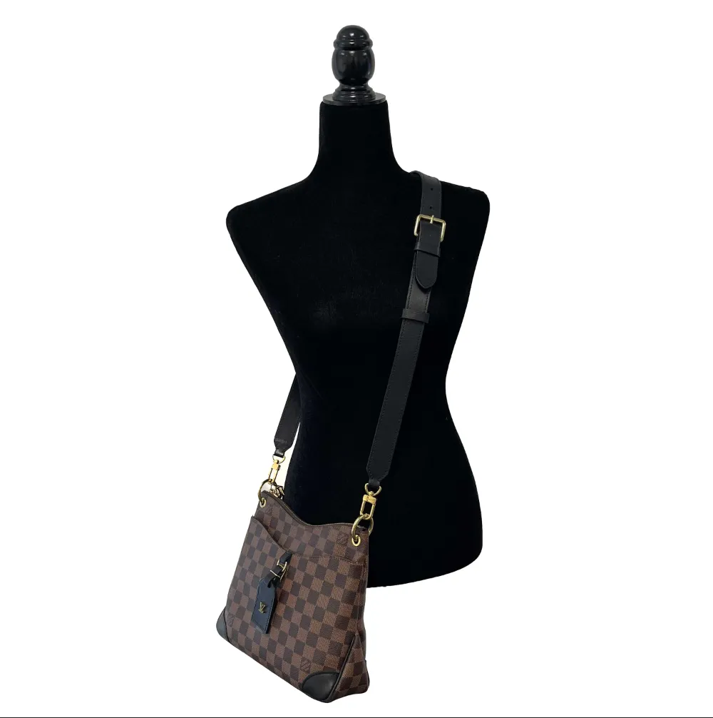 Louis Vuitton - Odéon PM Shoulder Crossbody - Damier Ebene Brown Black