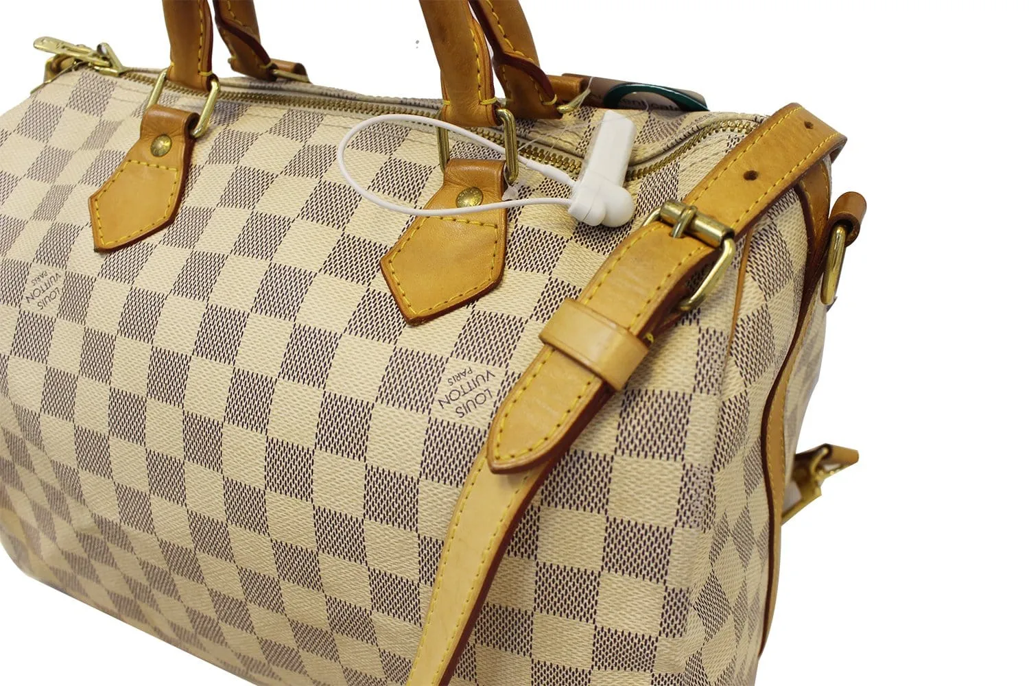 Louis Vuitton Speedy 30 Damier Azur Bandouliere Satchel Bag - Last Call