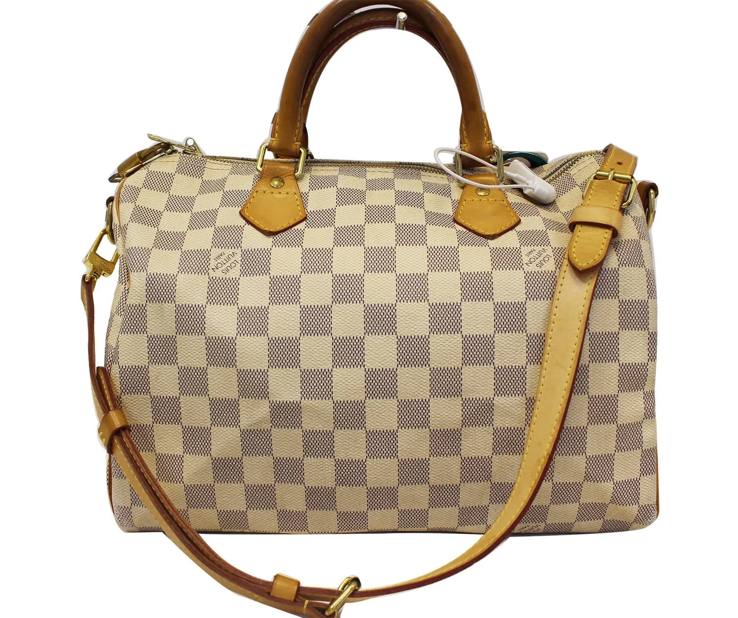 Louis Vuitton Speedy 30 Damier Azur Bandouliere Satchel Bag - Last Call
