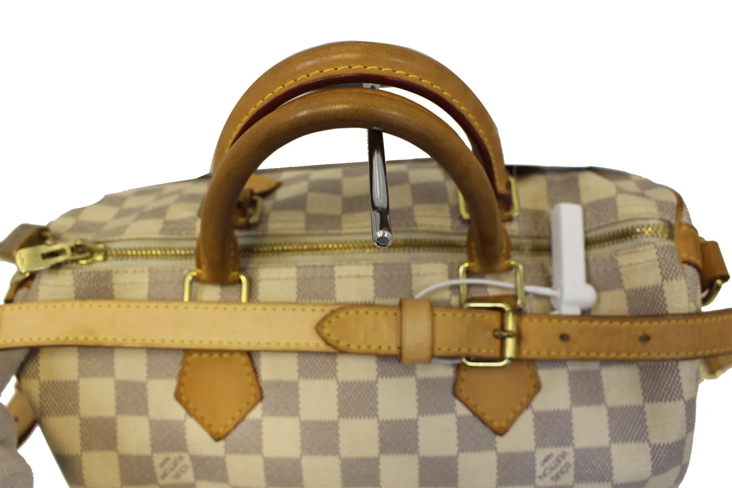 Louis Vuitton Speedy 30 Damier Azur Bandouliere Satchel Bag - Last Call