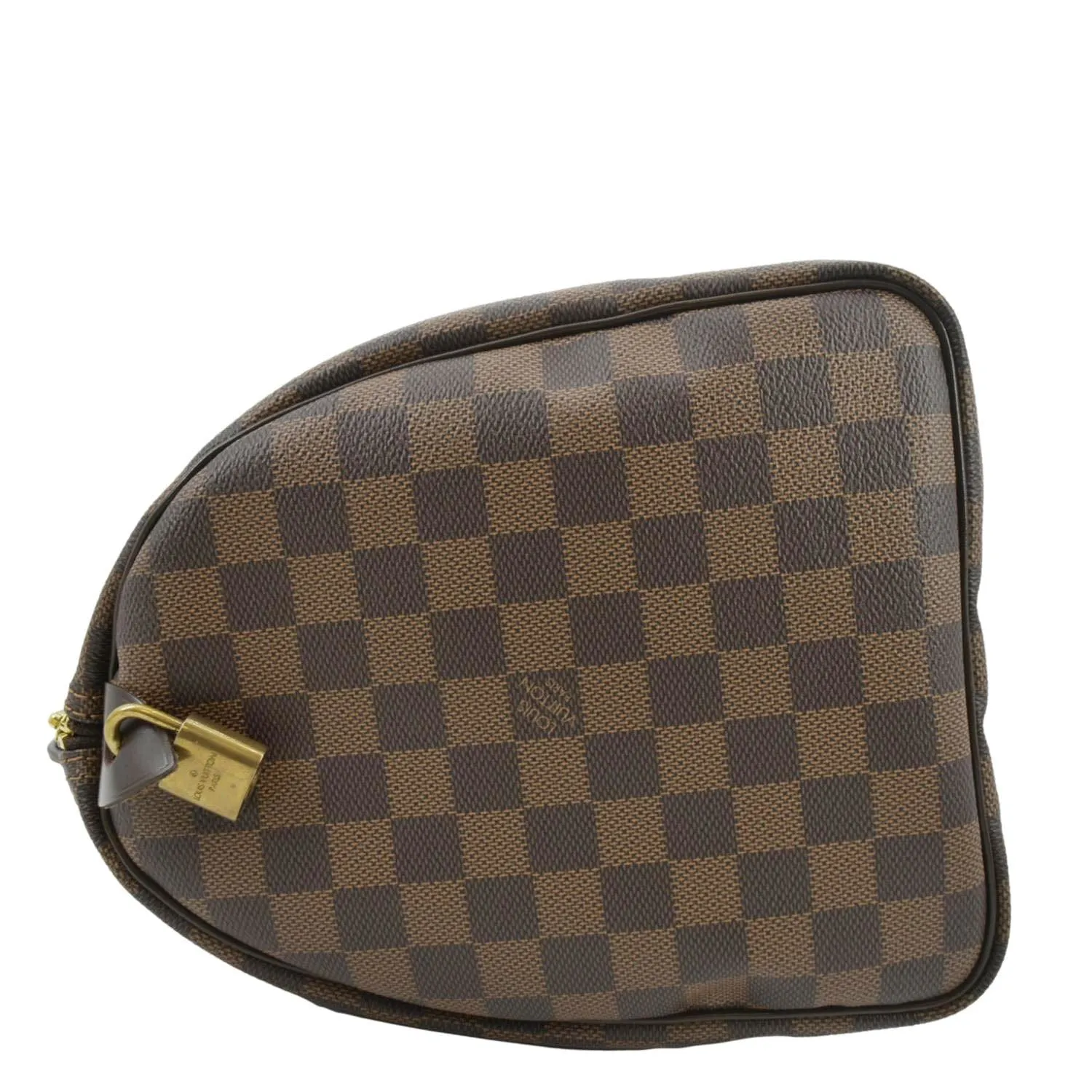LOUIS VUITTON Speedy 35 Damier Ebene Satchel Bag Brown