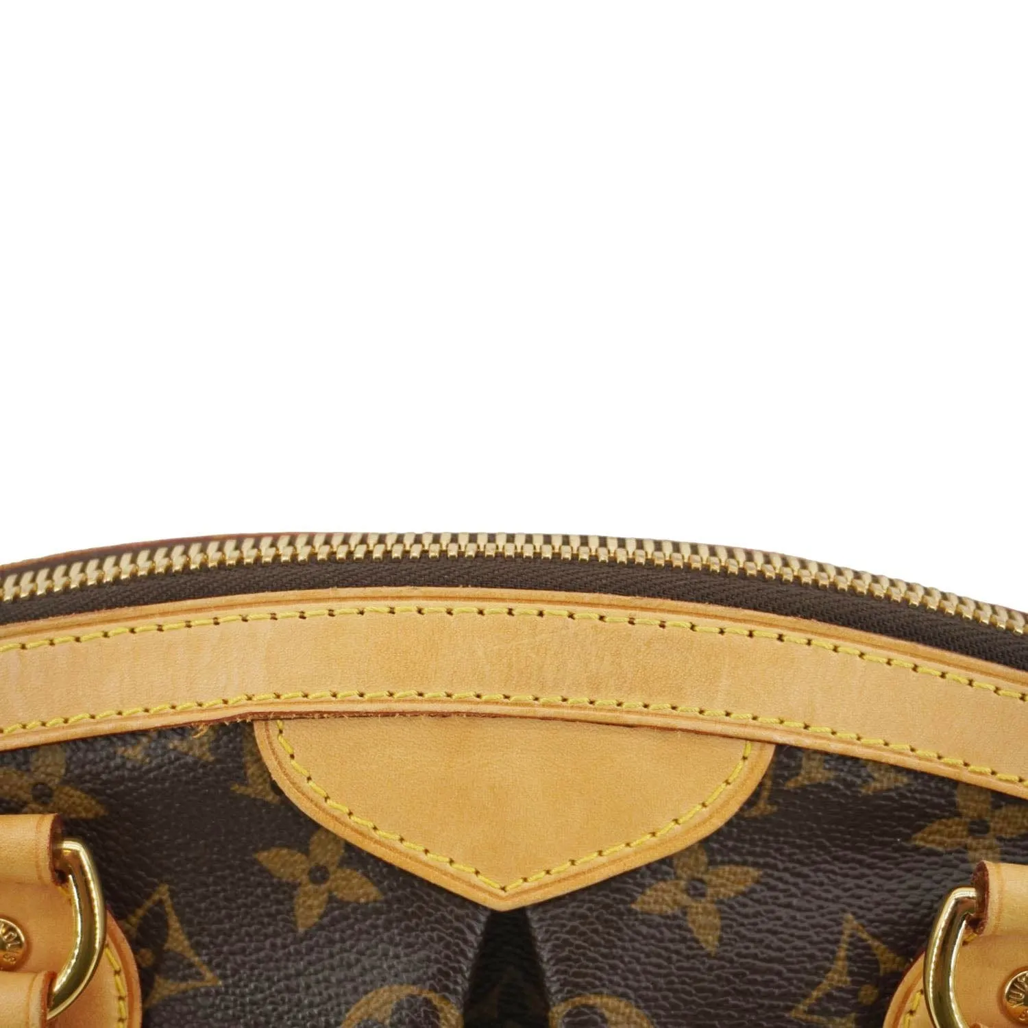 LOUIS VUITTON Tivoli PM Monogram Canvas Satchel Bag Brown